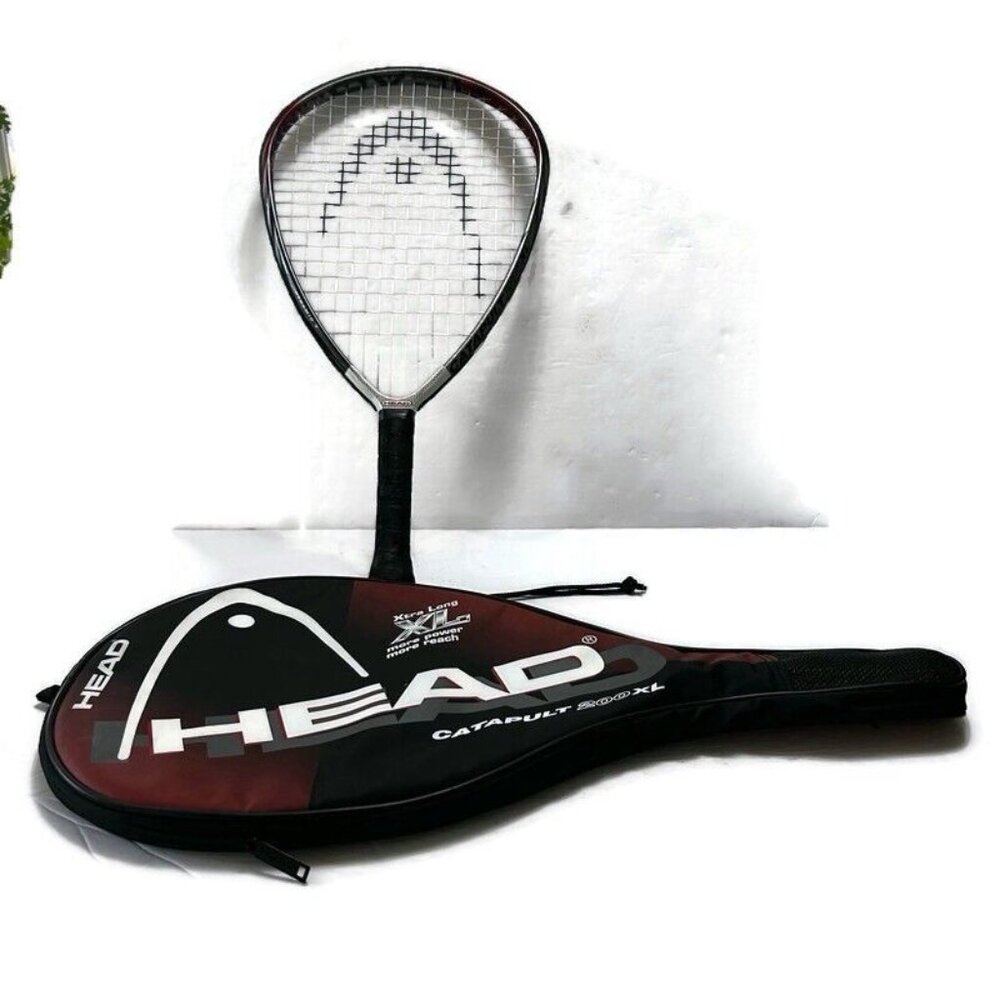 HEAD Catapult 200 XL 3 5/8  Racquetball Racquet Racket W/ Case Black Silver Red